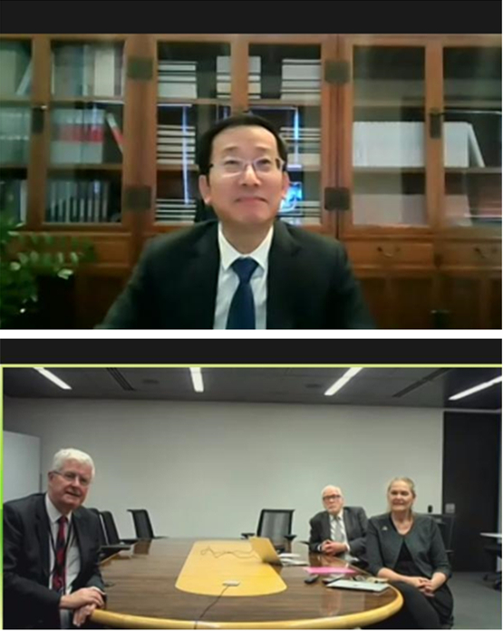 中国国家图书馆馆长饶权与新西兰国家图书馆馆长举行视频会议