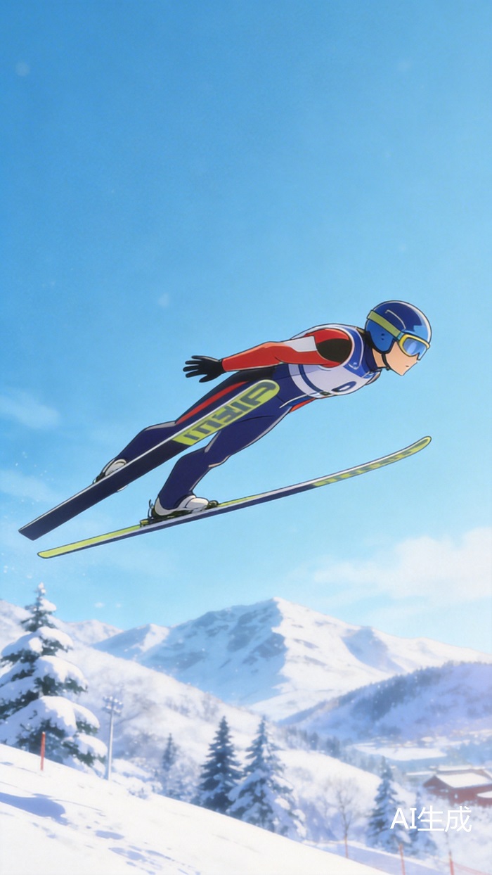 AI漫话冬奥丨跳台滑雪为什么能飞那么远 AI漫话冬奥丨跳台滑雪为什么能飞那么远